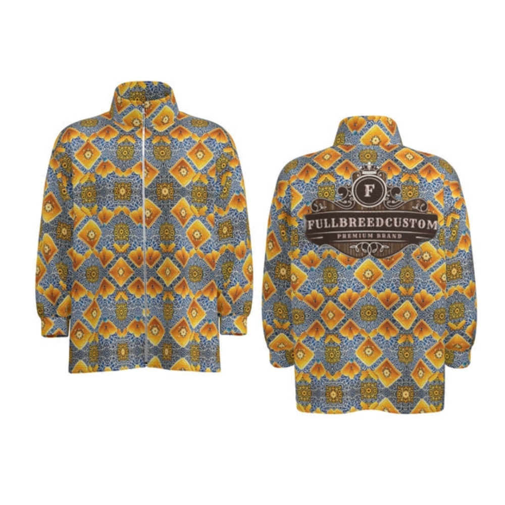 kokorepublic Unisex Stand Collar Zipped Jacket